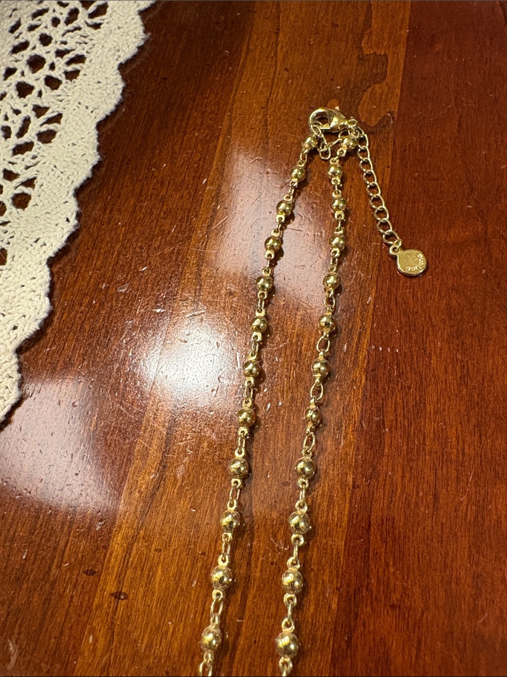 Gorjana Shiny Gold Beaded Link Necklace